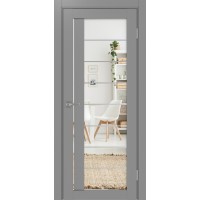 Турин 524.22 АСС молдинг SC, цвет серый, заполнение Зеркало/Зеркало, размер 200*80 см.