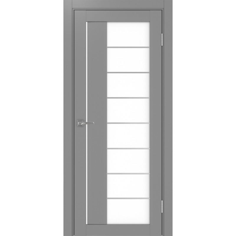 Межкомнатная дверь Турин 524.22 АСС молдинг SC, цвет серый, заполнение LACбелый, размер 200*80 см.