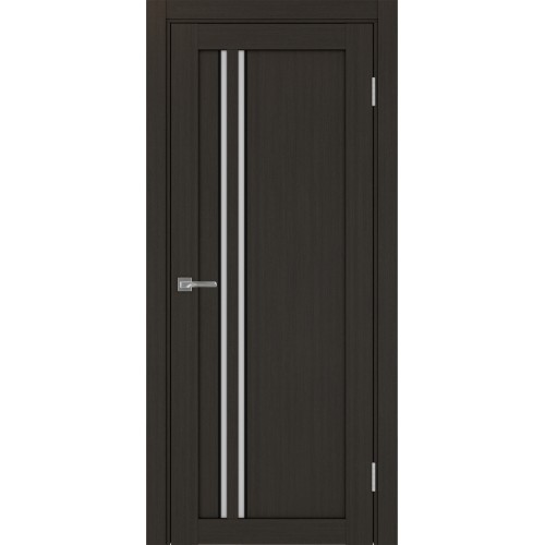 Турин 525АПС.121, цвет Венге FL, молдинг алюм.чёрн стекло Мателюкс, размер 80*200 см.