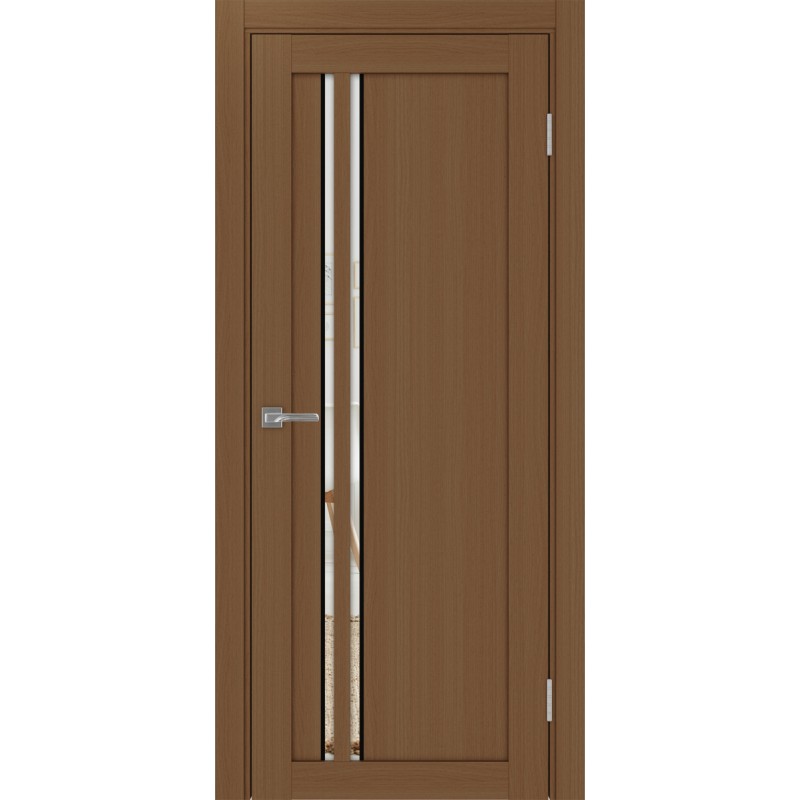 Межкомнатная дверь Турин 525.121 АПС молдинг SB, цвет орех NL, заполнение Зеркало, размер 200*80 см.