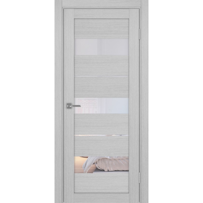 Межкомнатная дверь Турин 526.122, цвет дуб серый FL, заполнение Прозрачное, размер 200*80 см.