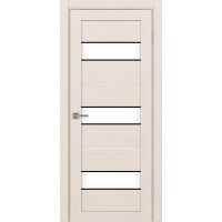 Турин 526АПП.122, цвет Ясень перламутровый молдинг алюм.чёрн стекло LACбелый, размер 80*200 см.