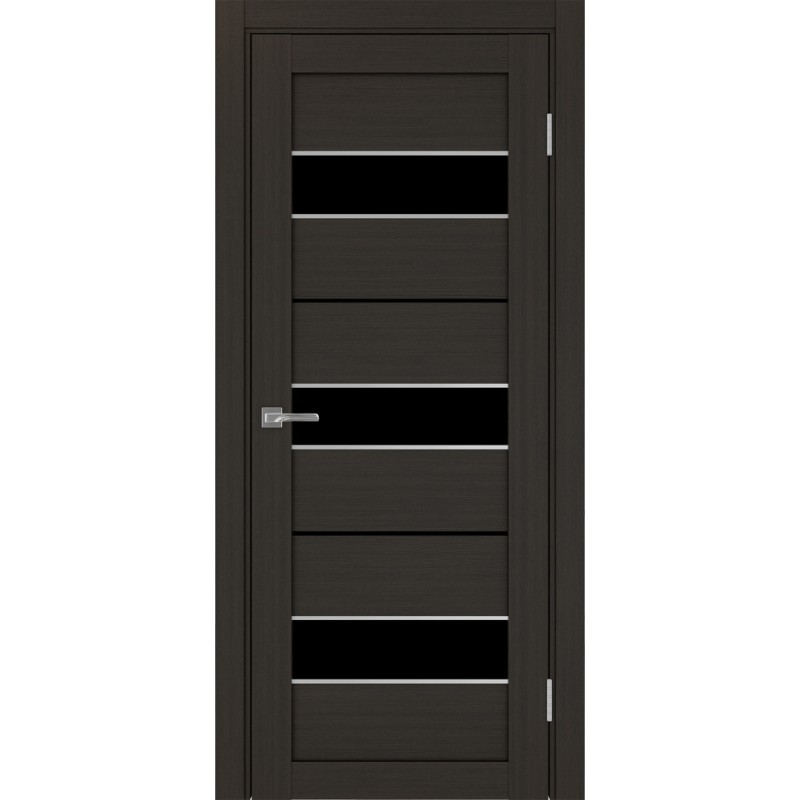 Межкомнатная дверь Турин 526.122 АПП молдинг SC, цвет венге FL, заполнение LACчерный, размер 200*80 см.