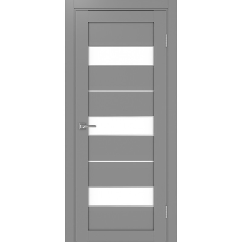 Межкомнатная дверь Турин 526.122 АПП молдинг SC, цвет серый, заполнение LACбелый, размер 200*80 см.