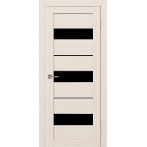 Турин 526АПП.122, цвет Ясень перламутровый молдинг алюм.хром стекло LACчерный, размер 80*200 см.