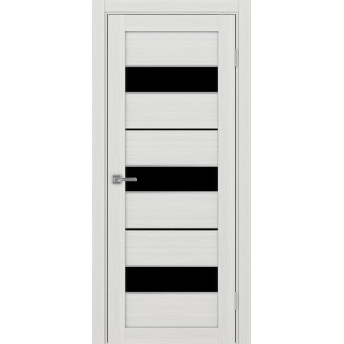 Турин 526АПП.122, цвет Ясень серебристый, молдинг алюм.хром стекло LACчерный, размер 80*200 см.