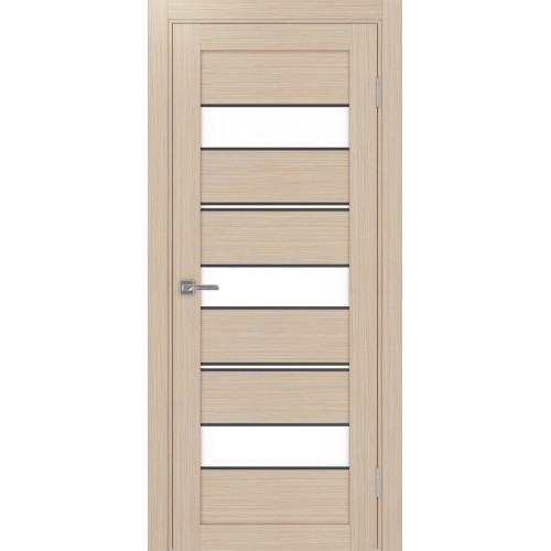 Турин 526АППmax.122, цвет Дуб беленый FL, молдинг алюм.чёрн стекло LACбелый, размер 80*200 см.