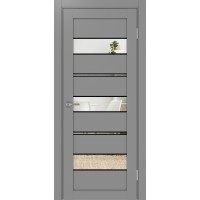 Турин 526.122 АППmax молдинг SB, цвет серый, заполнение Зеркало/Зеркало, размер 200*80 см.