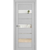 Турин 526.122 АППmax молдинг SC, цвет дуб серый FL, заполнение Зеркало/Зеркало, размер 200*80 см.