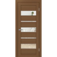 Турин 526.122 АППmax молдинг SC, цвет орех NL, заполнение Зеркало/Зеркало, размер 200*80 см.