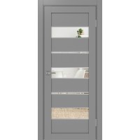 Турин 526.122 АППmax молдинг SC, цвет серый, заполнение Зеркало/Зеркало, размер 200*80 см.