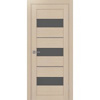 Турин 526АПС.122, цвет Дуб беленый FL, молдинг алюм.чёрн стекло Графит матовое, размер 80*200 см.