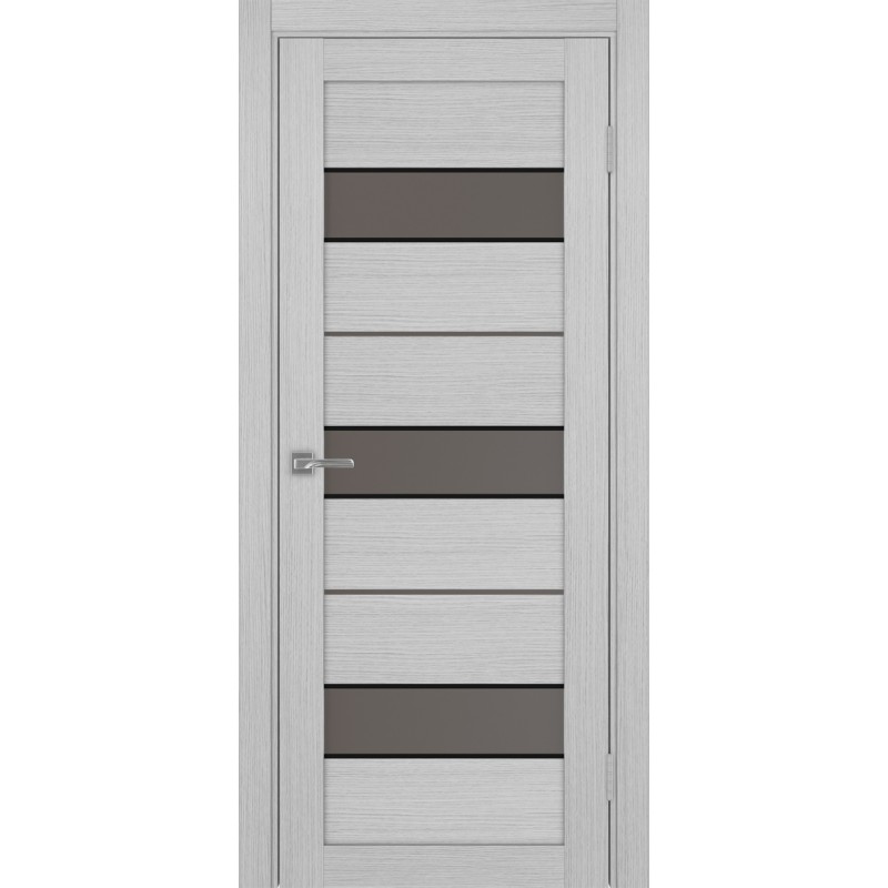 Межкомнатная дверь Турин 526.122 АПС молдинг SB, цвет дуб серый FL, заполнение Бронза матовое, размер 200*80 см.