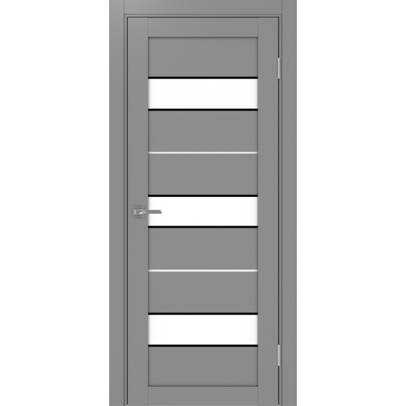 Межкомнатная дверь Турин 526.122 АПС молдинг SB, цвет серый, заполнение LACбелый, размер 200*80 см.