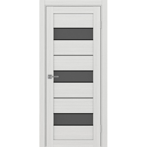 Турин 526АПС.122, цвет Ясень серебристый, молдинг алюм.чёрн стекло Графит матовое, размер 80*200 см.