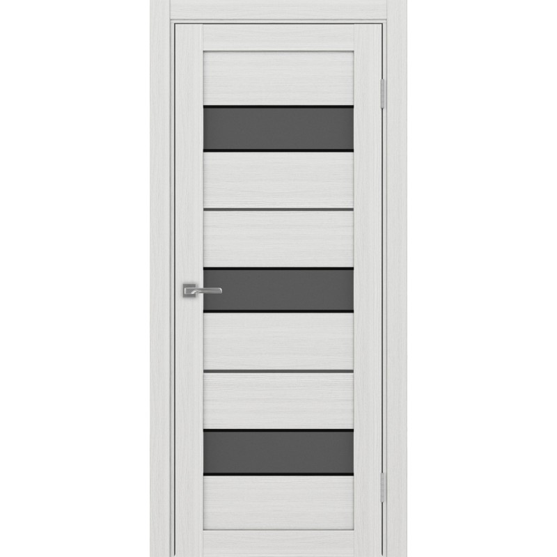 Межкомнатная дверь Турин 526.122 АПС молдинг SB, цвет ясень серебристый, заполнение Графит матовое, размер 200*80 см.