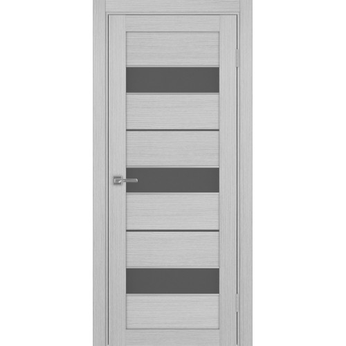 Турин 526АПС.122, цвет Дуб Серый FL, молдинг алюм.хром стекло Графит матовое, размер 80*200 см.