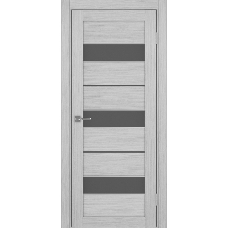 Межкомнатная дверь Турин 526.122 АПС молдинг SC, цвет дуб серый FL, заполнение Графит матовое, размер 200*80 см.