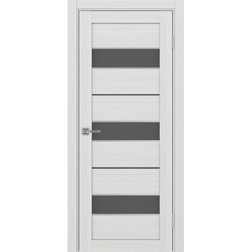 Турин 526АПС.122, цвет Ясень серебристый, молдинг алюм.хром стекло Графит матовое, размер 80*200 см.