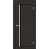 Турин 527АПС.121, цвет Венге FL, молдинг алюм.чёрн стекло LACбелый, размер 80*200 см.