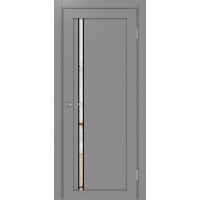 Турин 527.121 АПС молдинг SB, цвет серый, заполнение Зеркало, размер 200*80 см.