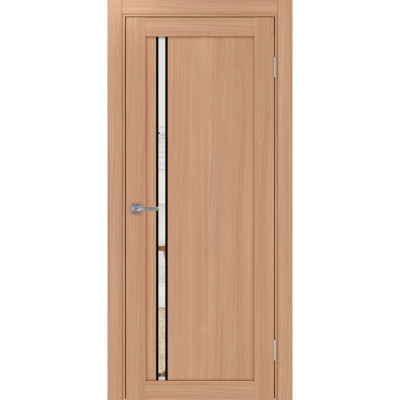 Межкомнатная дверь Турин 527.121 АПС молдинг SB, цвет ясень тёмный, заполнение Зеркало, размер 200*80 см.