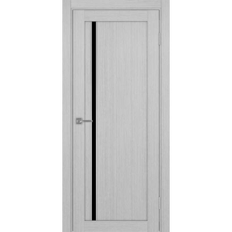 Межкомнатная дверь Турин 527.121 АПС молдинг SC, цвет дуб серый FL, заполнение LACчерный, размер 200*80 см.