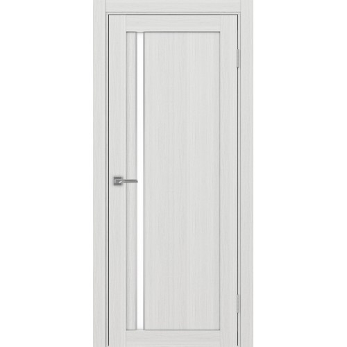 Турин 527АПС.121, цвет Ясень серебристый, молдинг алюм.хром стекло LACбелый, размер 80*200 см.