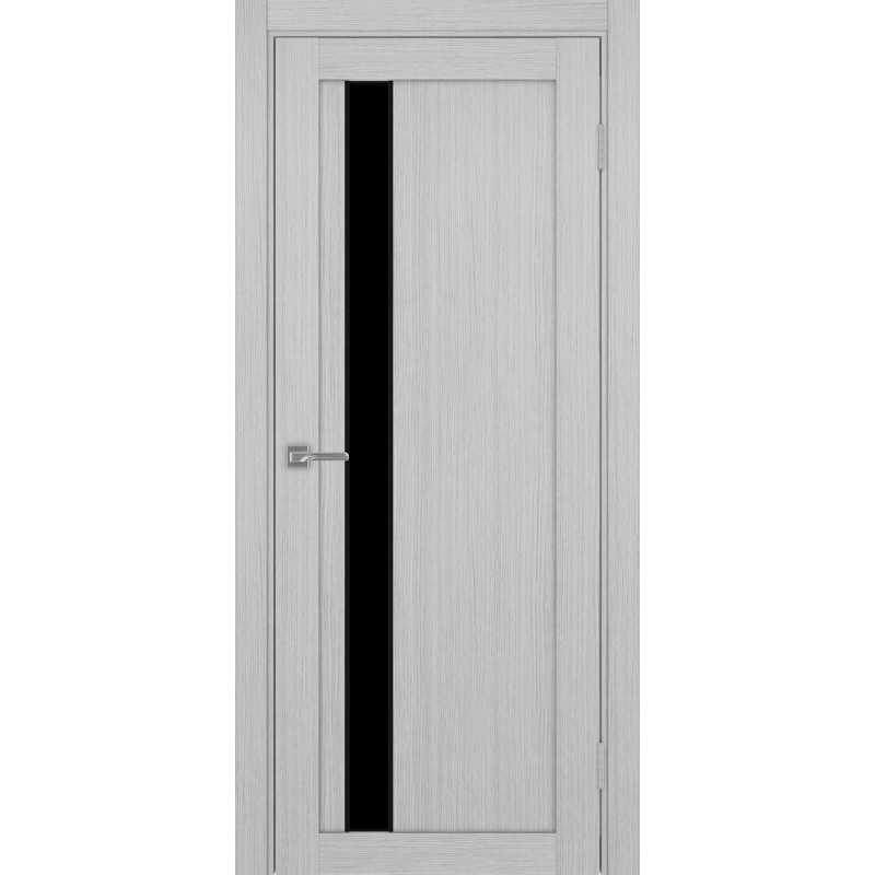 Межкомнатная дверь Турин 528.121 АПП молдинг SB, цвет дуб серый FL, заполнение LACчерный, размер 200*80 см.