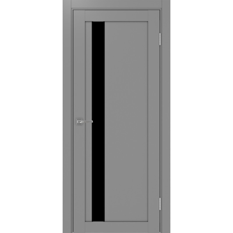 Межкомнатная дверь Турин 528.121 АПП молдинг SB, цвет серый, заполнение LACчерный, размер 200*80 см.