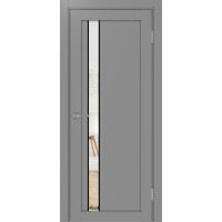 Турин 528.121 АПП молдинг SB, цвет серый, заполнение Зеркало/Зеркало, размер 200*80 см.