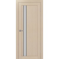 Турин 528AПС.121, цвет Дуб беленый FL, молдинг алюм.чёрн стекло Мателюкс, размер 80*200 см.