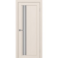 Турин 528AПС.121, цвет Ясень перламутровый молдинг алюм.чёрн стекло Мателюкс, размер 80*200 см.