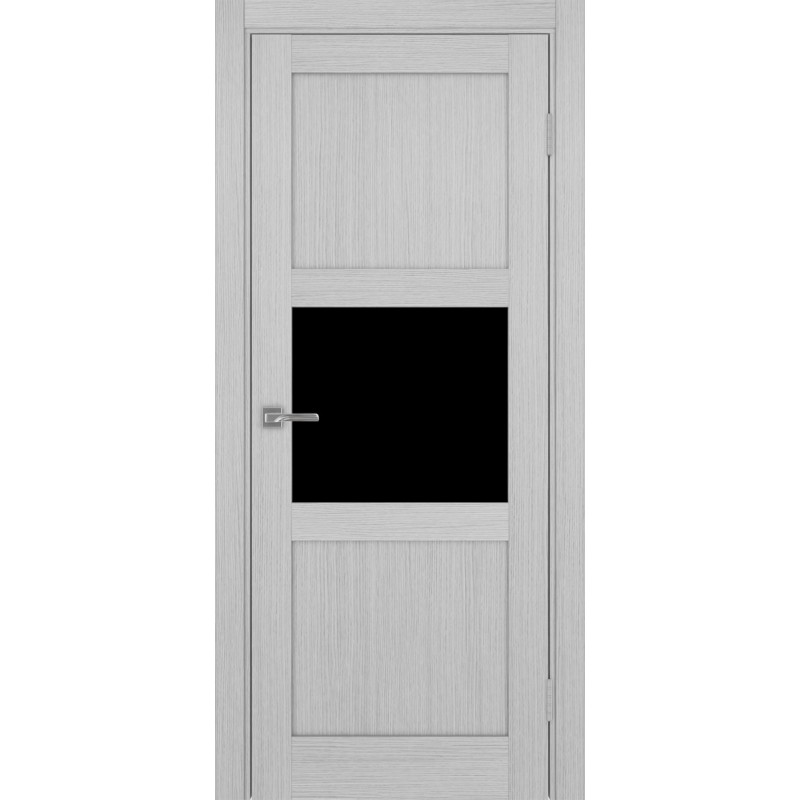 Межкомнатная дверь Турин 530.121, цвет дуб серый FL, заполнение LACчерный, размер 200*80 см.