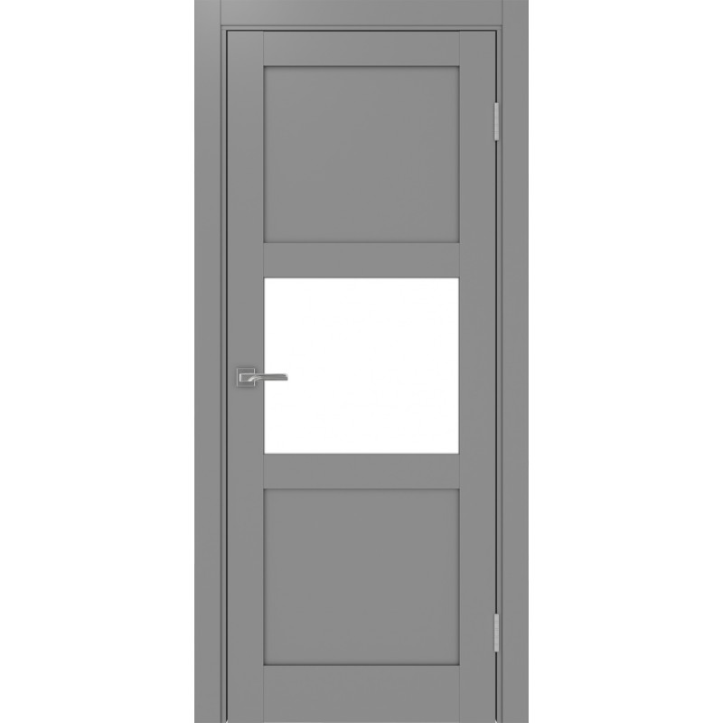 Межкомнатная дверь Турин 530.121, цвет серый, заполнение LACбелый, размер 200*80 см.