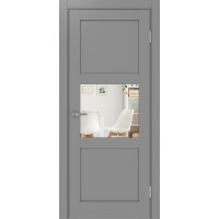 Турин 530.121, цвет серый, заполнение Зеркало/Зеркало, размер 200*80 см.