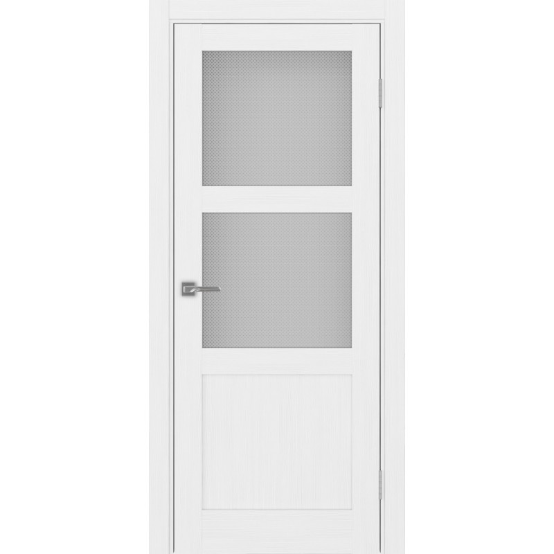 Межкомнатная дверь Турин 530.221, цвет белый лёд, заполнение Пунта бесцветное, размер 200*80 см.