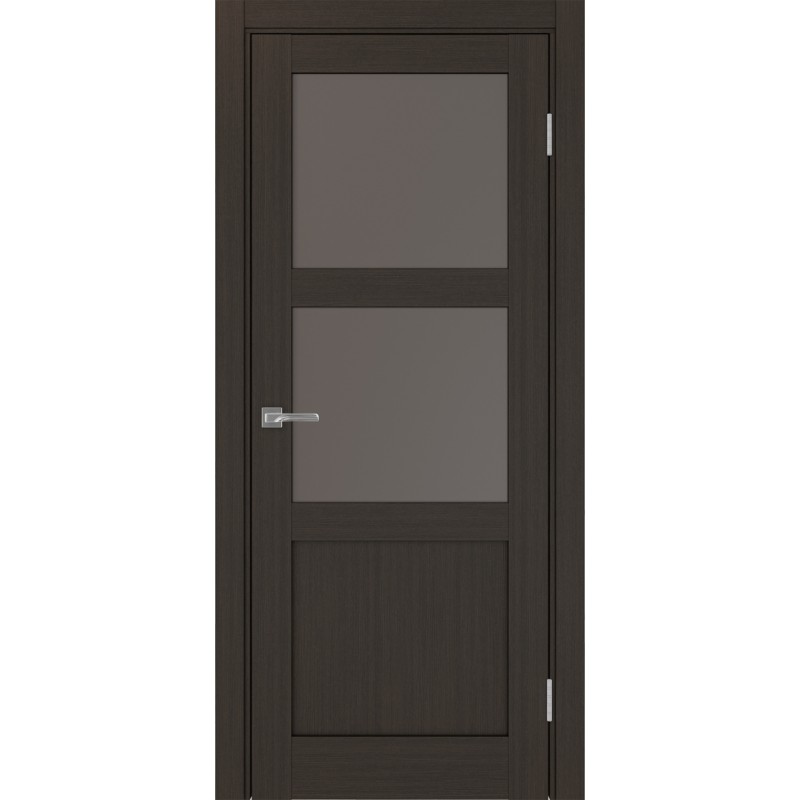 Межкомнатная дверь Турин 530.221, цвет венге FL, заполнение Бронза матовое, размер 200*80 см.