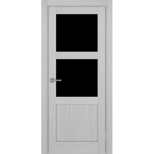 Турин 530.221, цвет Дуб Серый FL стекло LACчерный, размер 80*200 см.