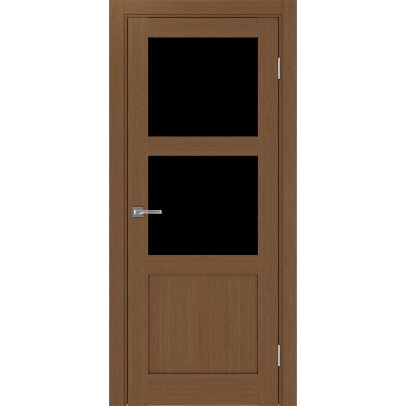 Межкомнатная дверь Турин 530.221, цвет орех NL, заполнение LACчерный, размер 200*80 см.