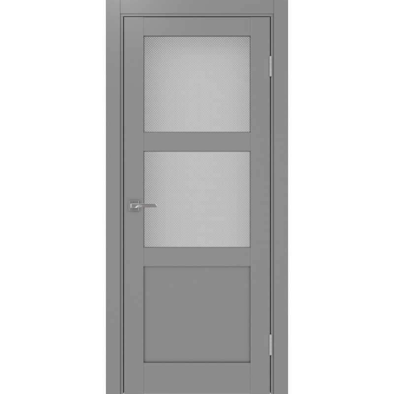 Межкомнатная дверь Турин 530.221, цвет серый, заполнение Пунта бесцветное, размер 200*80 см.