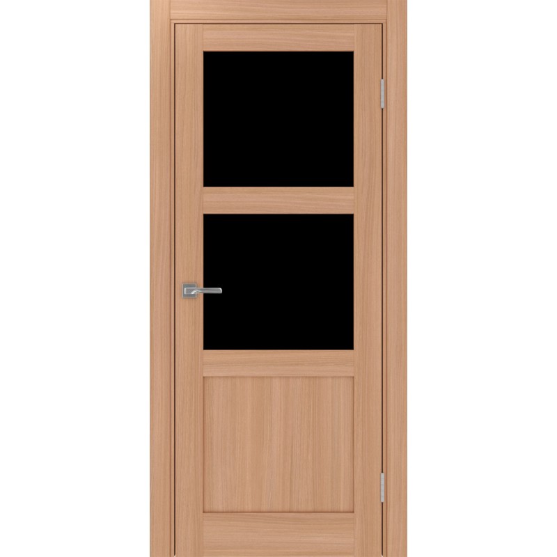 Межкомнатная дверь Турин 530.221, цвет ясень тёмный, заполнение LACчерный, размер 200*80 см.