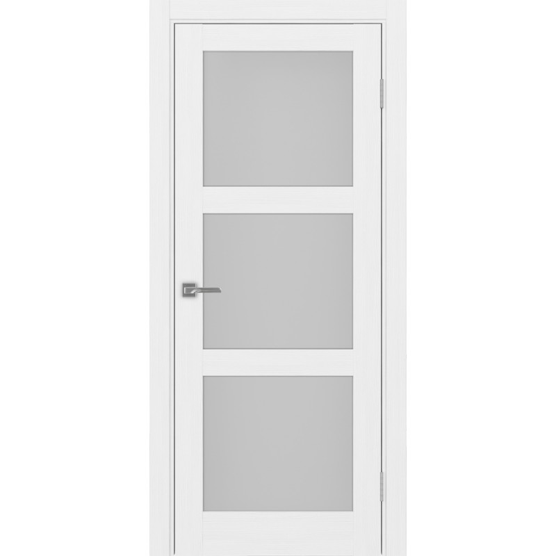 Межкомнатная дверь Турин 530.222, цвет Белый лёд стекло Мателюкс, размер 80*200 см.