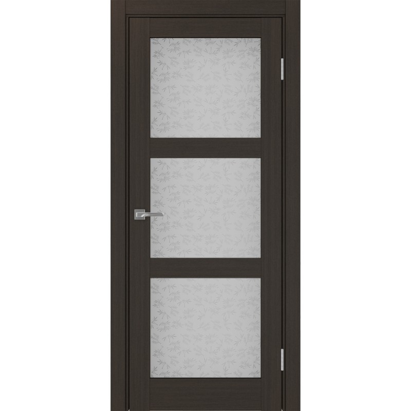 Межкомнатная дверь Турин 530.222, цвет венге FL, заполнение Дали бесцветное, размер 200*80 см.