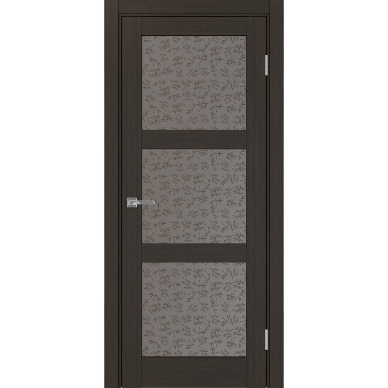 Межкомнатная дверь Турин 530.222, цвет венге FL, заполнение Дали бронзовое, размер 200*80 см.