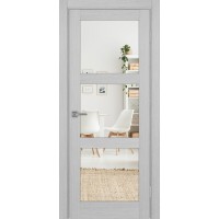 Турин 530.222, цвет дуб серый FL, заполнение Зеркало/Зеркало, размер 200*80 см.