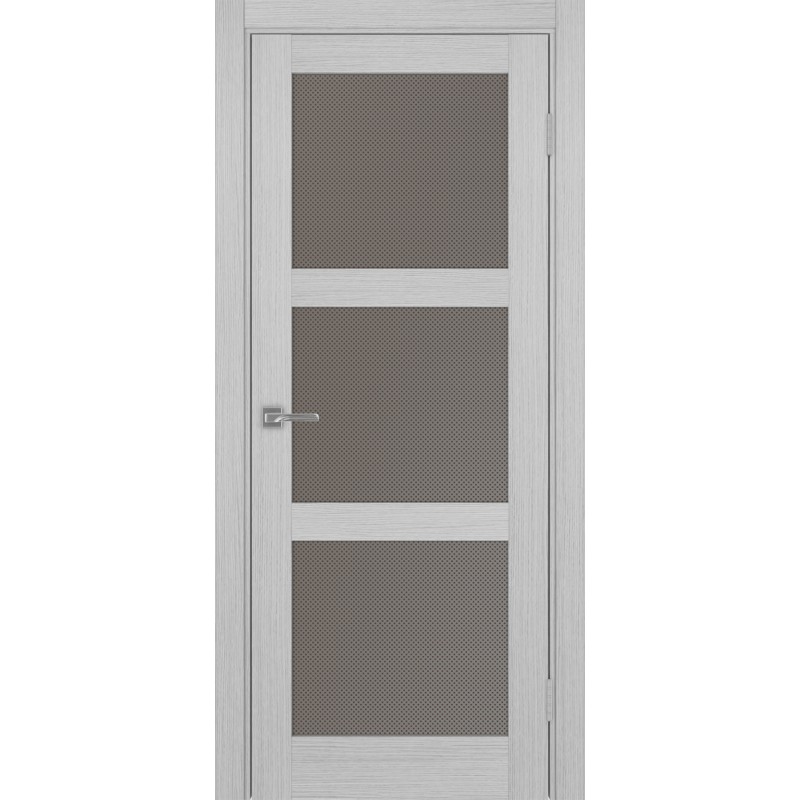 Межкомнатная дверь Турин 530.222, цвет дуб серый FL, заполнение Пунта бронзовое, размер 200*80 см.