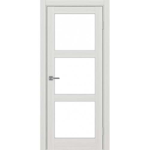 Турин 530.222, цвет Ясень серебристый стекло LACбелый, размер 80*200 см.