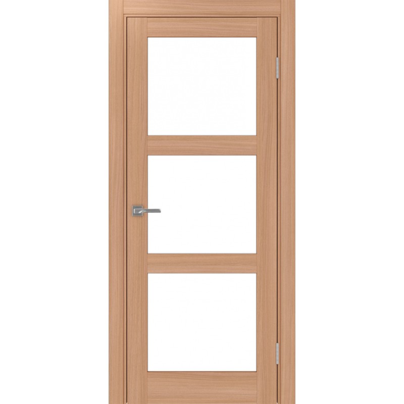 Межкомнатная дверь Турин 530.222, цвет ясень тёмный, заполнение LACбелый, размер 200*80 см.