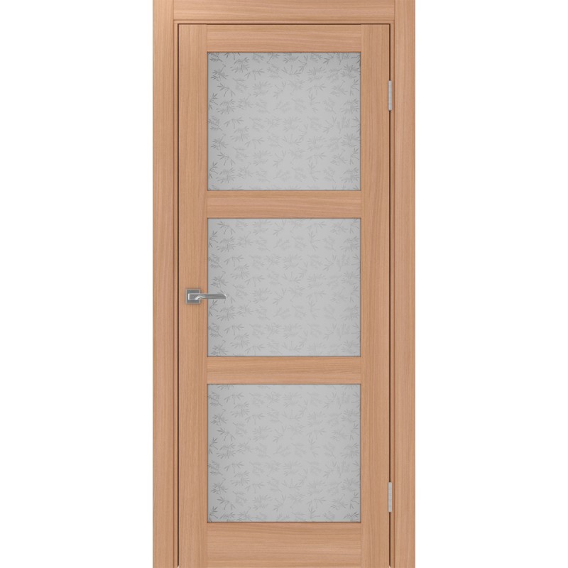 Межкомнатная дверь Турин 530.222, цвет ясень тёмный, заполнение Дали бесцветное, размер 200*80 см.